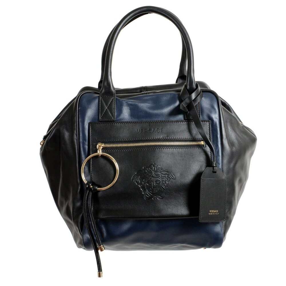 Versace Women's 100% Leather Multi-Color Handbag Shoulder Bag